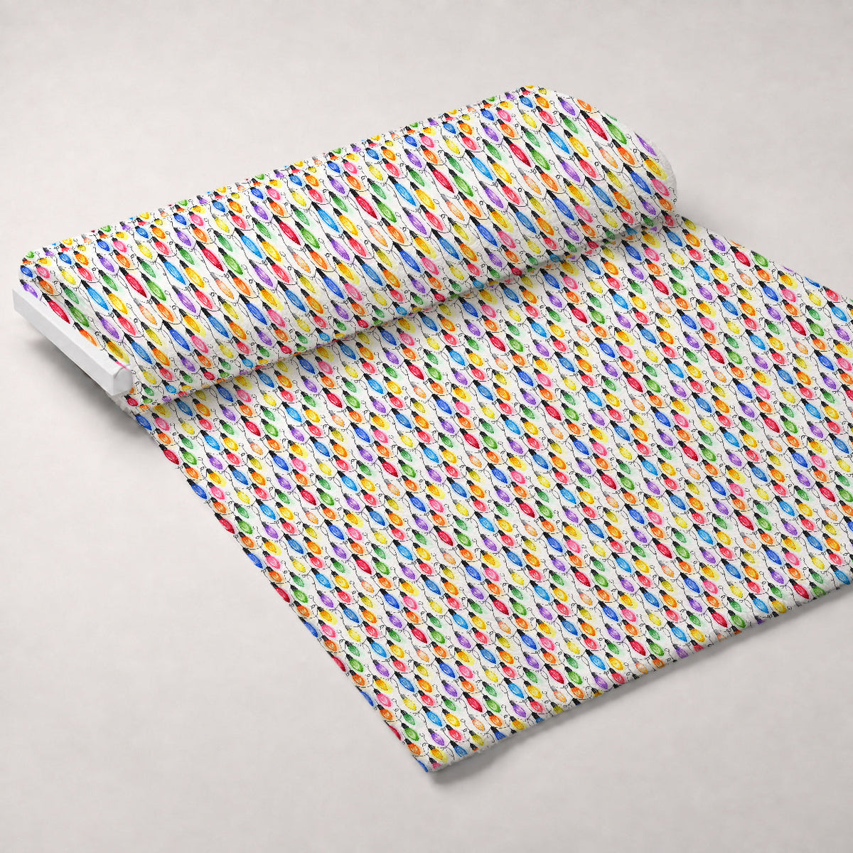 Technicolor Twinkle Pattern 8 Fleece Fabric — fleece fabric unrolled bolt preview (mv-fleece-v1:bolt)