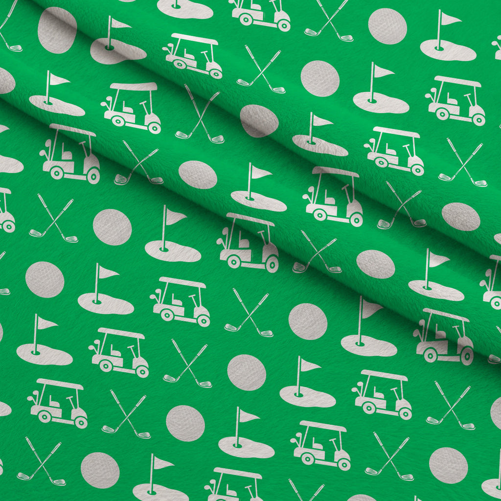 Tee Time Pattern 10 Fleece Fabric — fleece fabric folded close-up preview (mv-fleece-v1:lying)