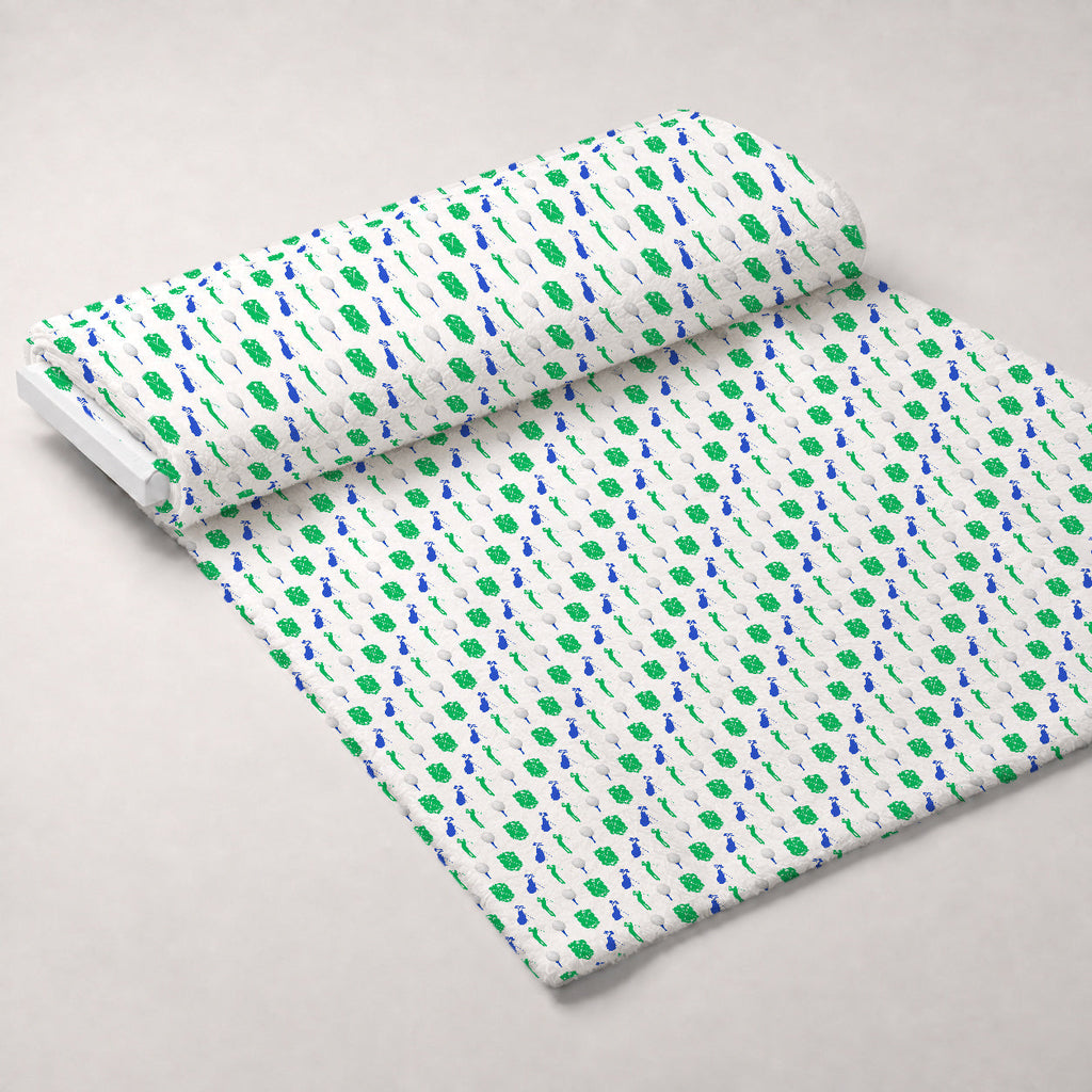 Tee Time Pattern 2 Fleece Fabric — fleece fabric unrolled bolt preview (mv-fleece-v1:bolt)