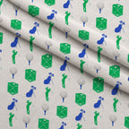 Tee Time Pattern 2 Fleece Fabric — fleece fabric folded close-up preview (mv-fleece-v1:lying)