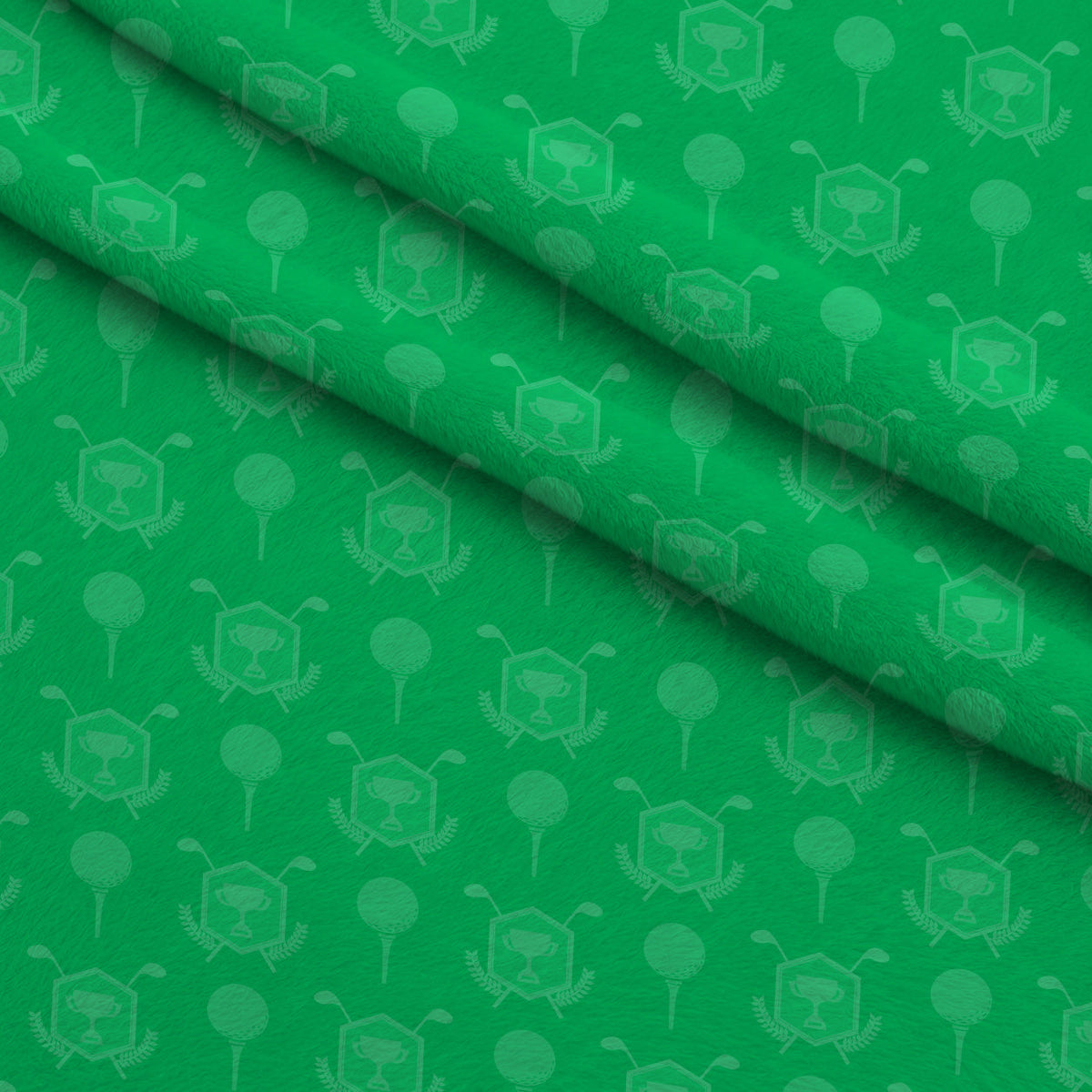 Tee Time Pattern 7 Fleece Fabric — fleece fabric folded close-up preview (mv-fleece-v1:lying)