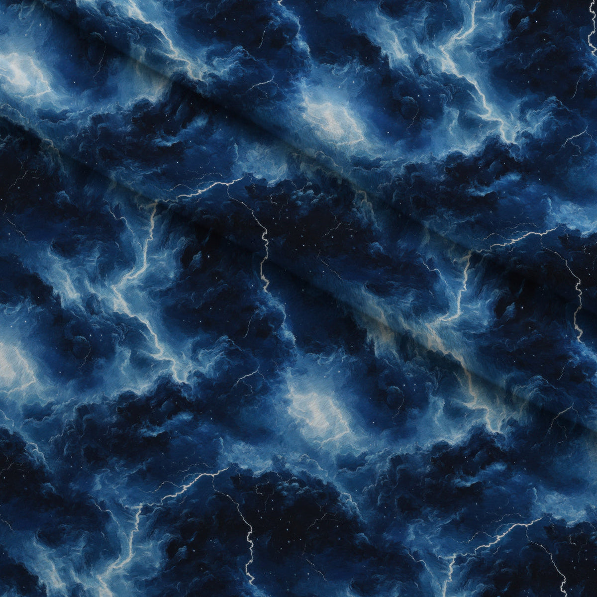 Tempest Skies Pattern 12 Fleece Fabric — fleece fabric folded close-up preview (mv-fleece-v1:lying)