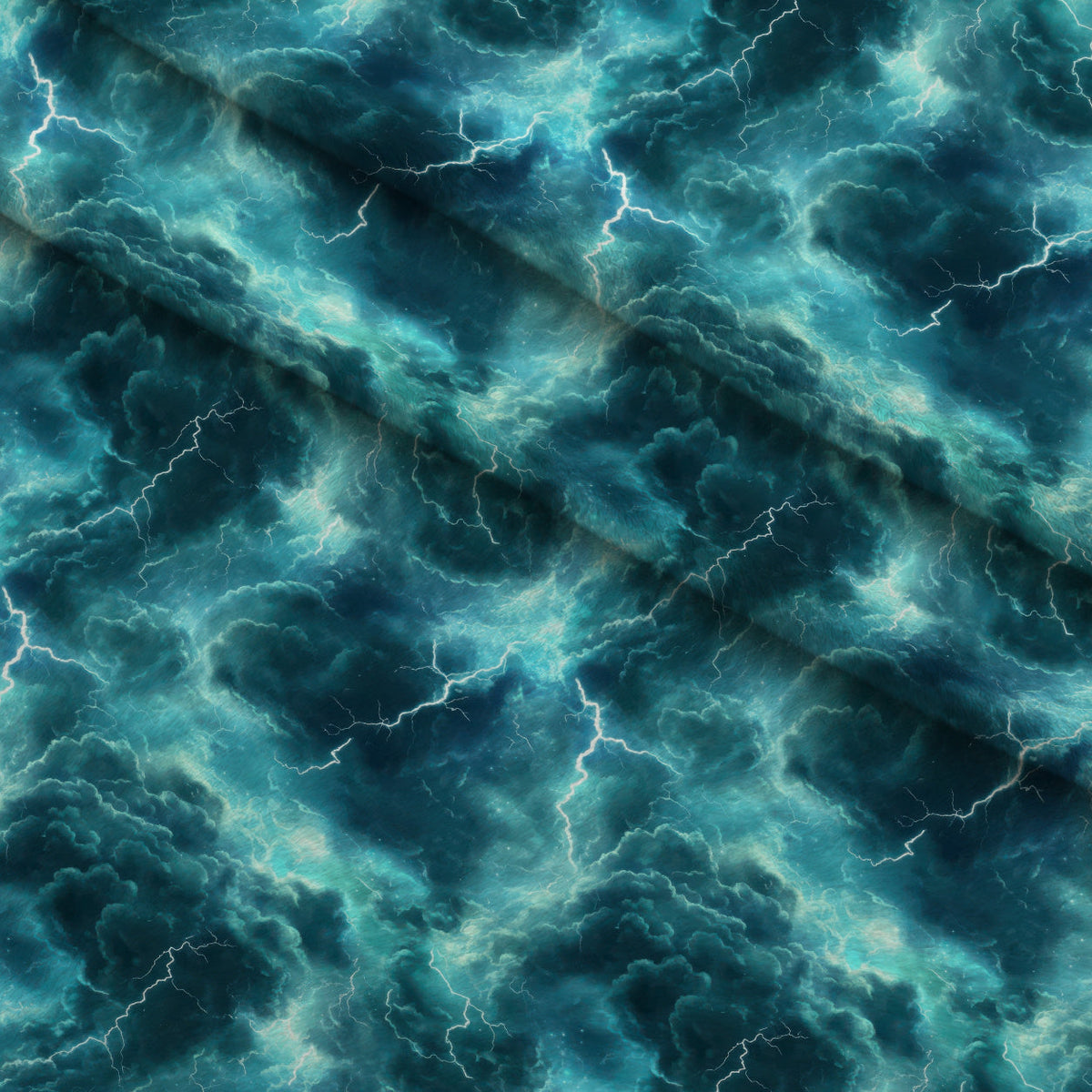 Tempest Skies Pattern 6 Fleece Fabric — fleece fabric folded close-up preview (mv-fleece-v1:lying)