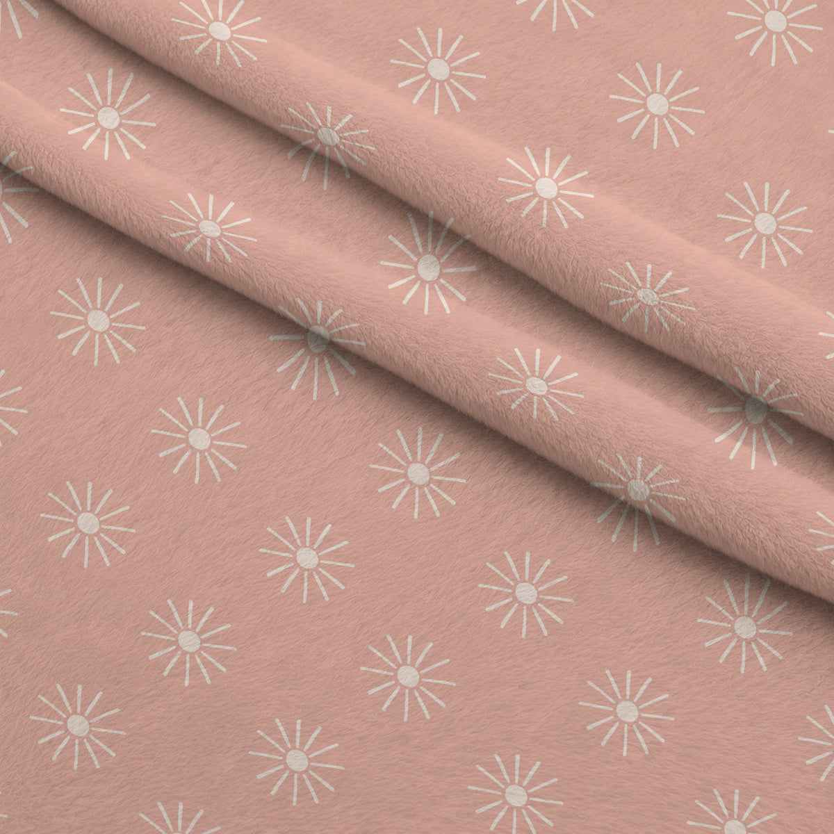 Terracotta Daydream Pattern 1 Fleece Fabric — fleece fabric folded close-up preview (mv-fleece-v1:lying)