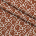 Terracotta Daydream Pattern 10 Fleece Fabric — fleece fabric folded close-up preview (mv-fleece-v1:lying)