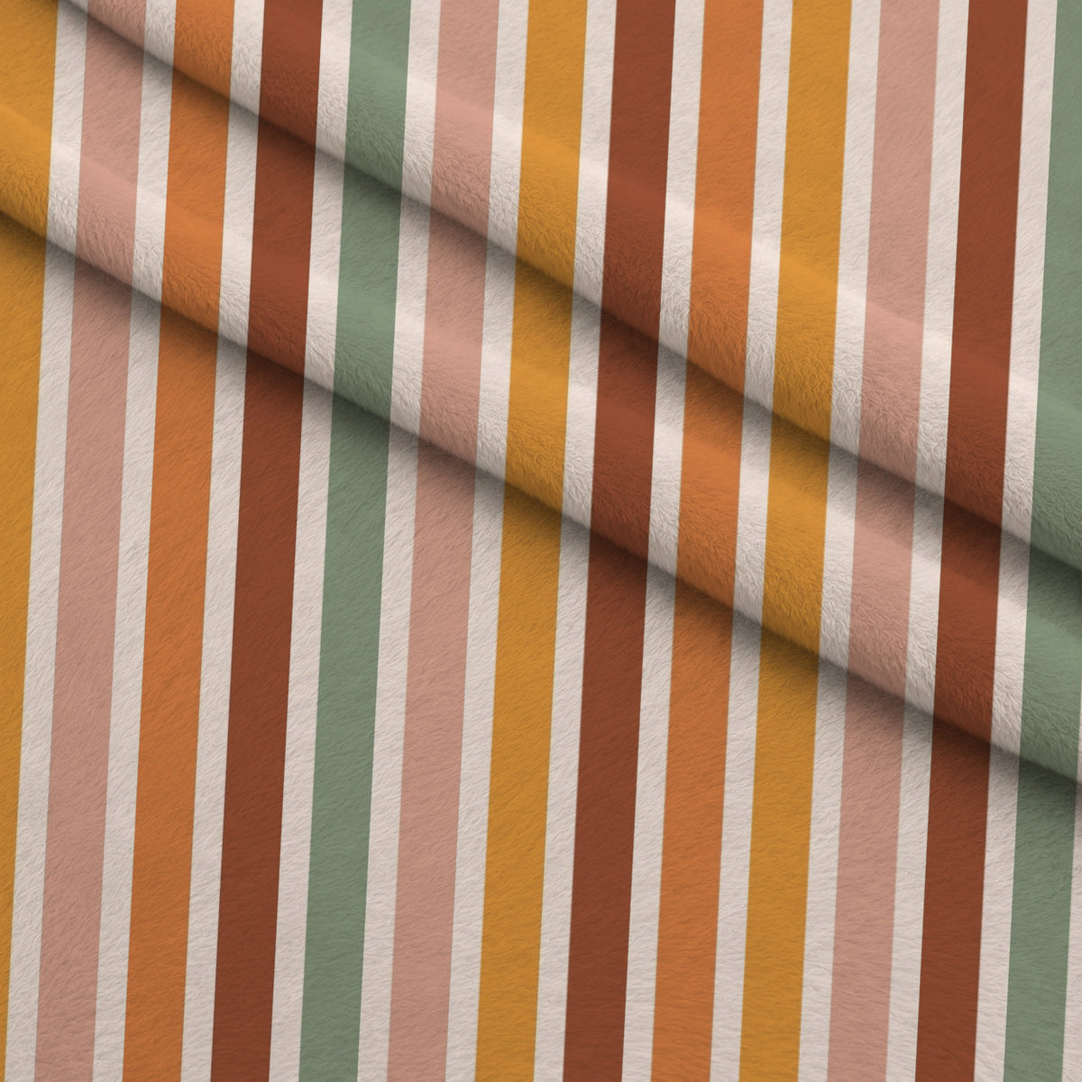 Terracotta Daydream Pattern 15 Fleece Fabric — fleece fabric folded close-up preview (mv-fleece-v1:lying)