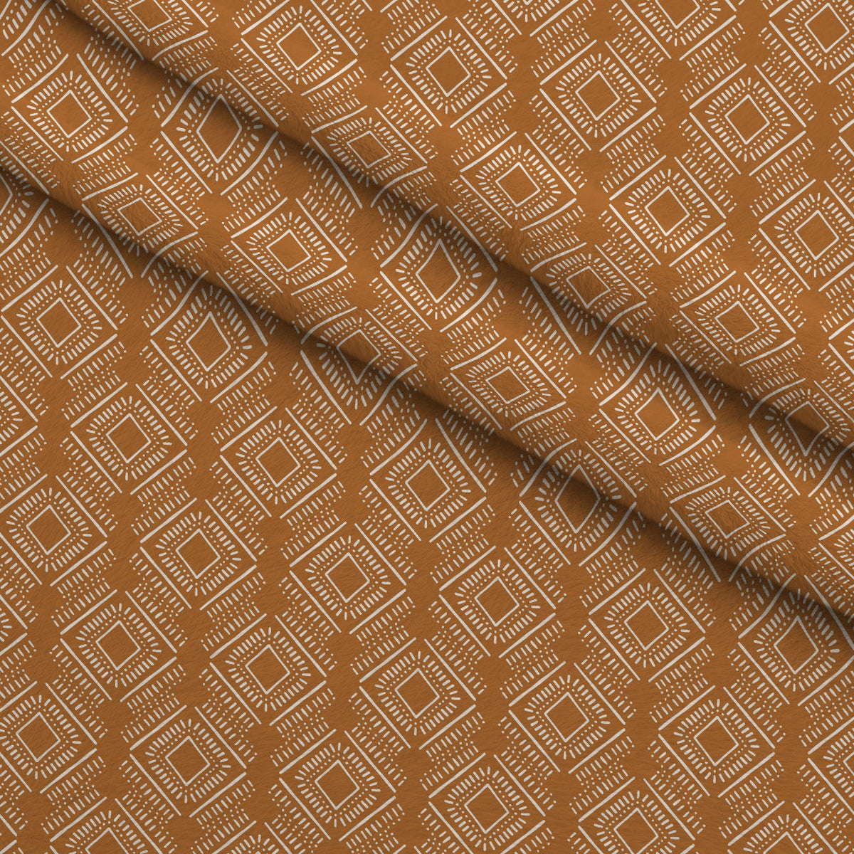 Terracotta Daydream Pattern 16 Fleece Fabric — fleece fabric folded close-up preview (mv-fleece-v1:lying)