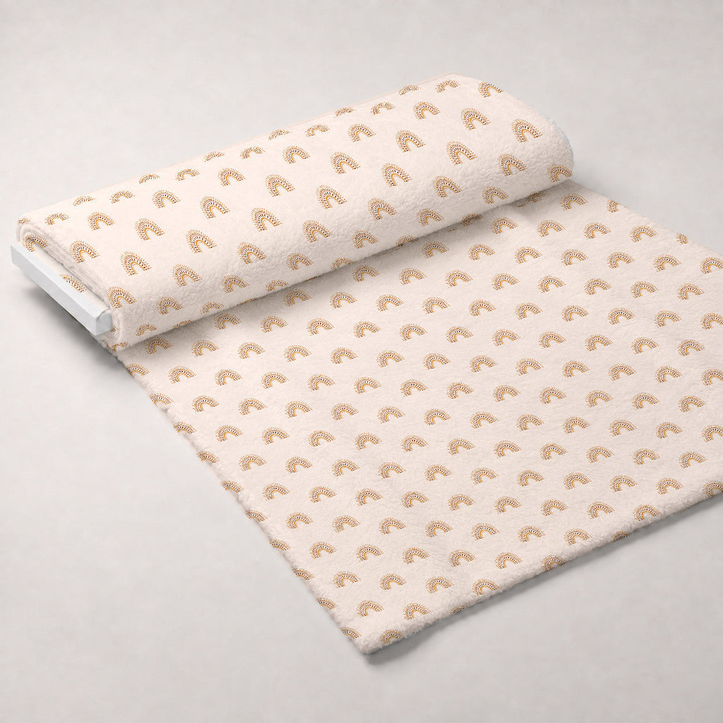 Terracotta Daydream Pattern 6 Fleece Fabric — fleece fabric unrolled bolt preview (mv-fleece-v1:bolt)