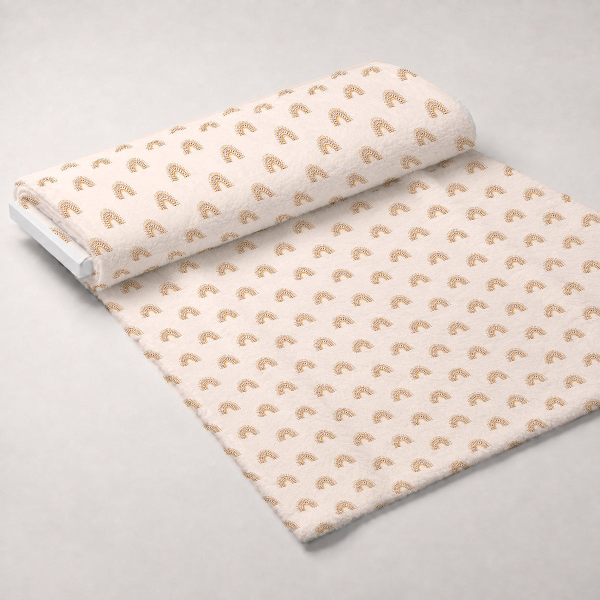 Terracotta Daydream Pattern 6 Fleece Fabric — fleece fabric unrolled bolt preview (mv-fleece-v1:bolt)