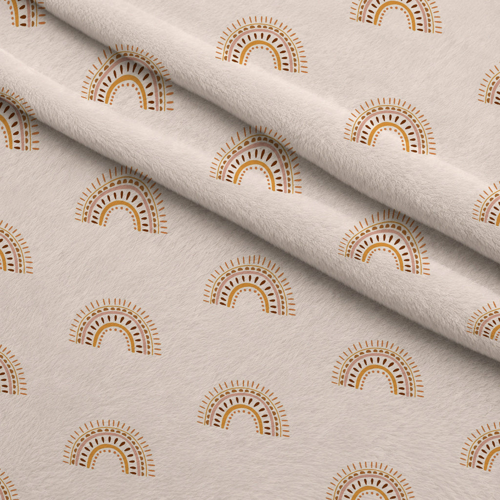 Terracotta Daydream Pattern 6 Fleece Fabric — fleece fabric folded close-up preview (mv-fleece-v1:lying)