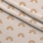 Terracotta Daydream Pattern 6 Fleece Fabric — fleece fabric folded close-up preview (mv-fleece-v1:lying)