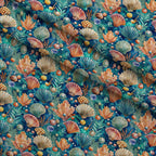 Tidal Treasures Pattern 10 Fleece Fabric — fleece fabric folded close-up preview (mv-fleece-v1:lying)