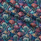 Tidal Treasures Pattern 7 Fleece Fabric — fleece fabric folded close-up preview (mv-fleece-v1:lying)