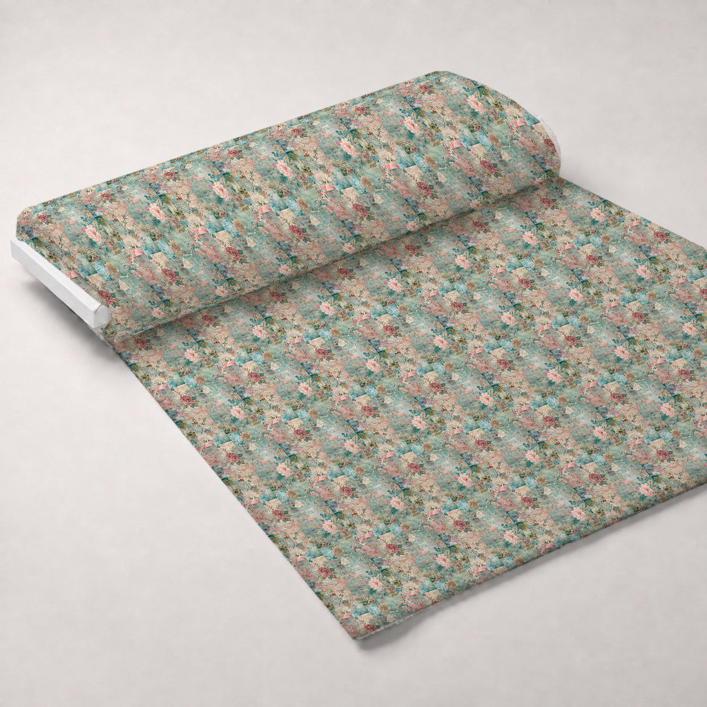 Timeworn Ephemera Pattern 4 Fleece Fabric — fleece fabric unrolled bolt preview (mv-fleece-v1:bolt)