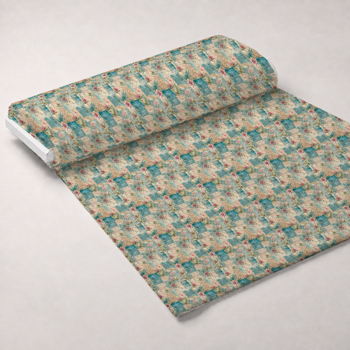 Timeworn Ephemera Pattern 8 Fleece Fabric — fleece fabric unrolled bolt preview (mv-fleece-v1:bolt)