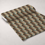 Tin Can Peonies Pattern 11 Fleece Fabric — fleece fabric unrolled bolt preview (mv-fleece-v1:bolt)