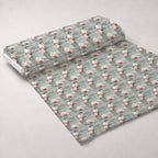 Tin Can Peonies Pattern 5 Fleece Fabric — fleece fabric unrolled bolt preview (mv-fleece-v1:bolt)