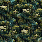 Toadstool Hollow Pattern 5 Fleece Fabric — fleece fabric folded close-up preview (mv-fleece-v1:lying)