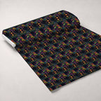 Toadstool Hollow Pattern 7 Fleece Fabric — fleece fabric unrolled bolt preview (mv-fleece-v1:bolt)
