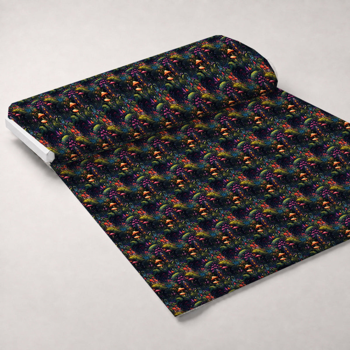 Toadstool Hollow Pattern 7 Fleece Fabric — fleece fabric unrolled bolt preview (mv-fleece-v1:bolt)