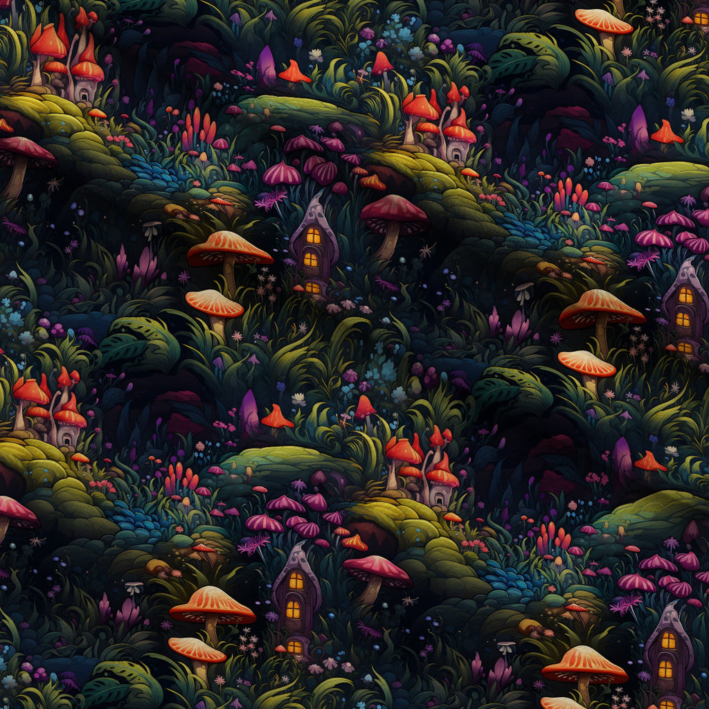 Toadstool Hollow Pattern 7 Fleece Fabric — fleece fabric folded close-up preview (mv-fleece-v1:lying)