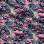 Toadstool Hollow Pattern 8 Fleece Fabric — fleece fabric folded close-up preview (mv-fleece-v1:lying)