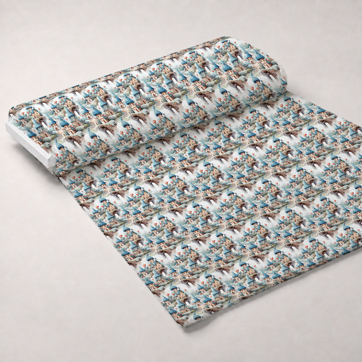 Toadstool Village Pattern 9 Fleece Fabric — fleece fabric unrolled bolt preview (mv-fleece-v1:bolt)