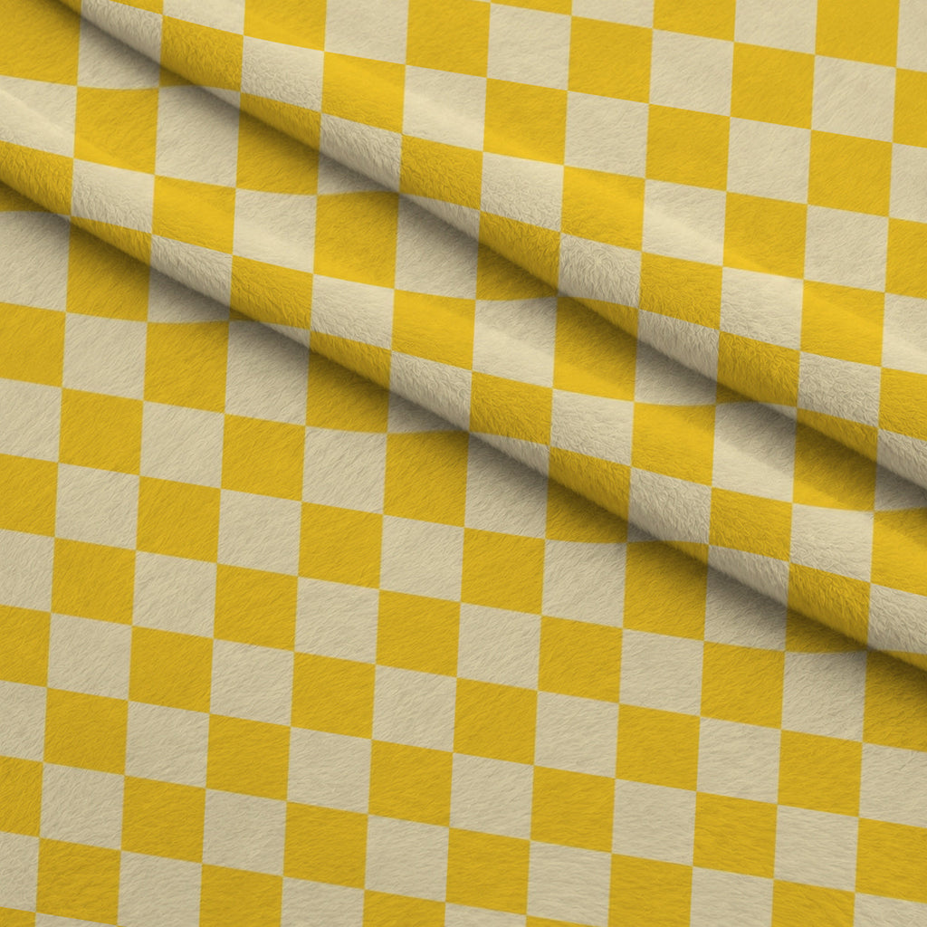 Tonal Squares Pattern 4 Fleece Fabric — fleece fabric folded close-up preview (mv-fleece-v1:lying)