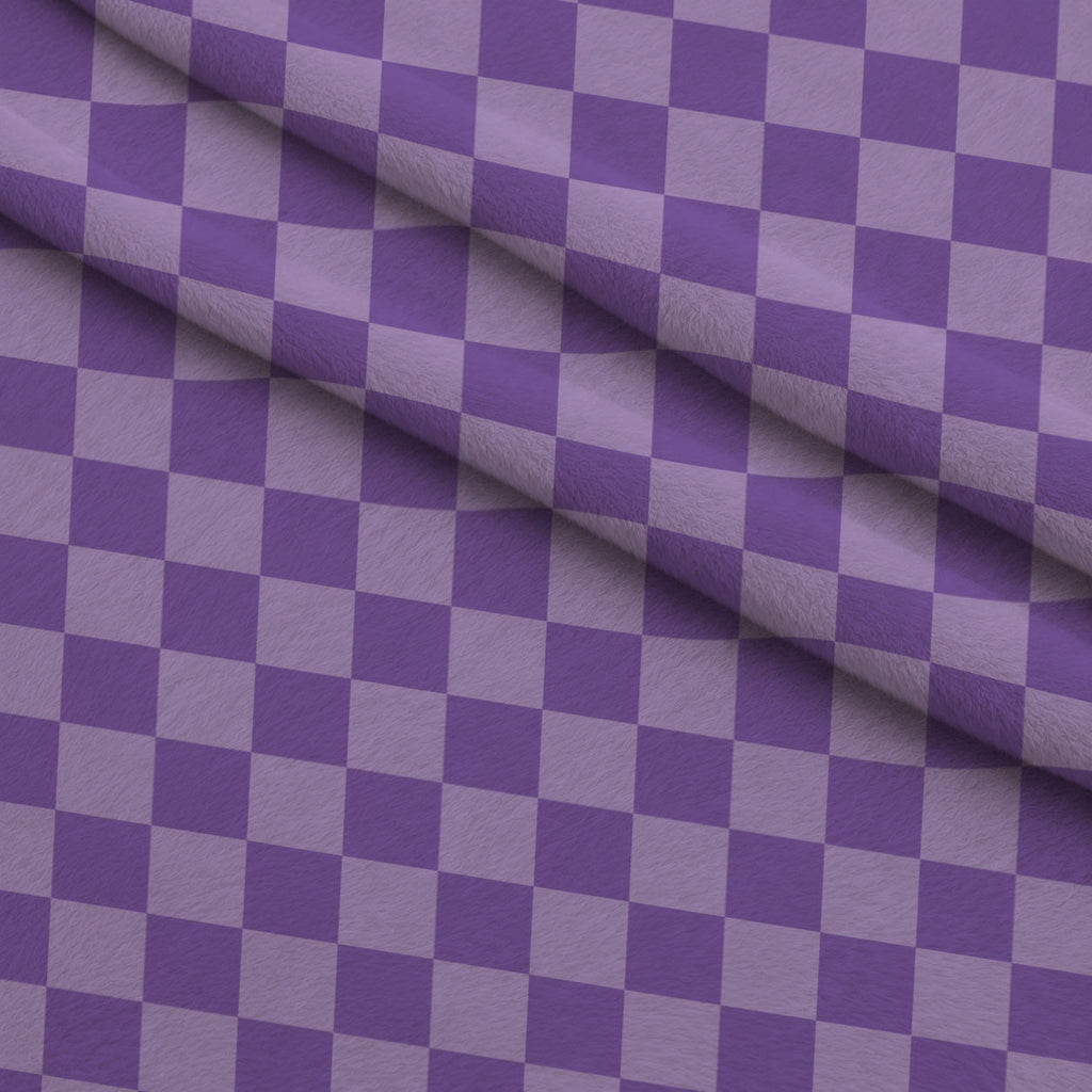 Tonal Squares Pattern 7 Fleece Fabric — fleece fabric folded close-up preview (mv-fleece-v1:lying)