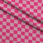 Tonal Squares Pattern 8 Fleece Fabric — fleece fabric folded close-up preview (mv-fleece-v1:lying)