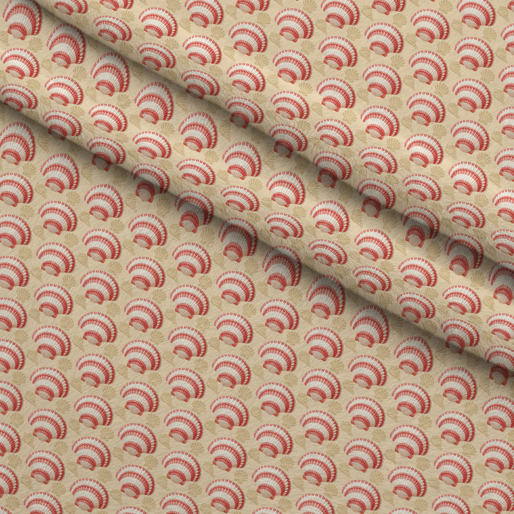 Tropical Shoreline Pattern 2 Fleece Fabric — fleece fabric folded close-up preview (mv-fleece-v1:lying)