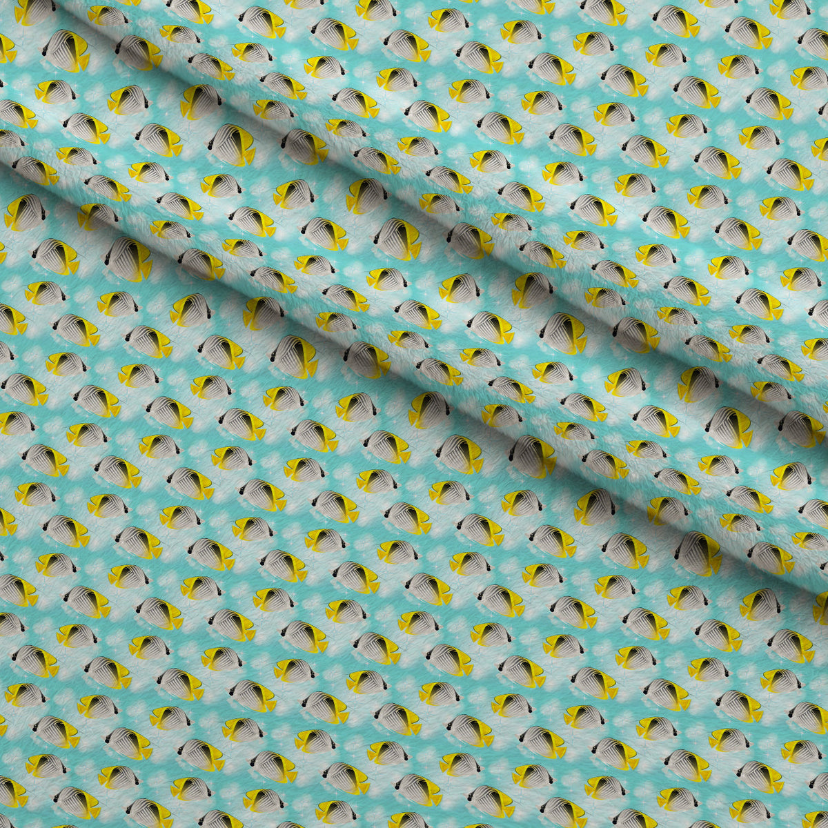 Tropical Shoreline Pattern 5 Fleece Fabric — fleece fabric folded close-up preview (mv-fleece-v1:lying)
