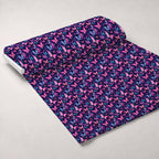 Twilight Flutter Pattern 1 Fleece Fabric — fleece fabric unrolled bolt preview (mv-fleece-v1:bolt)