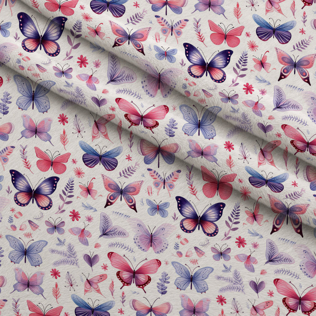 Twilight Flutter Pattern 14 Fleece Fabric — fleece fabric folded close-up preview (mv-fleece-v1:lying)