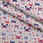 Twilight Flutter Pattern 14 Fleece Fabric — fleece fabric folded close-up preview (mv-fleece-v1:lying)