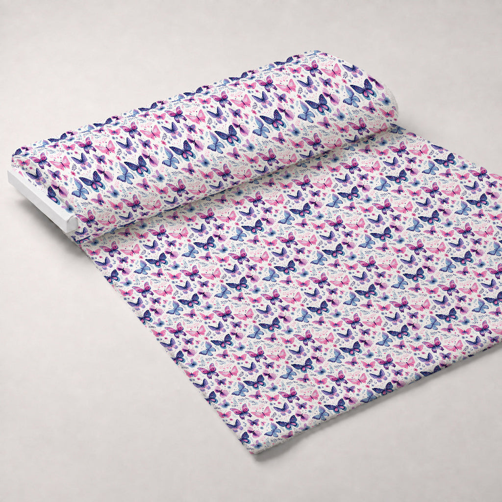 Twilight Flutter Pattern 16 Fleece Fabric — fleece fabric unrolled bolt preview (mv-fleece-v1:bolt)