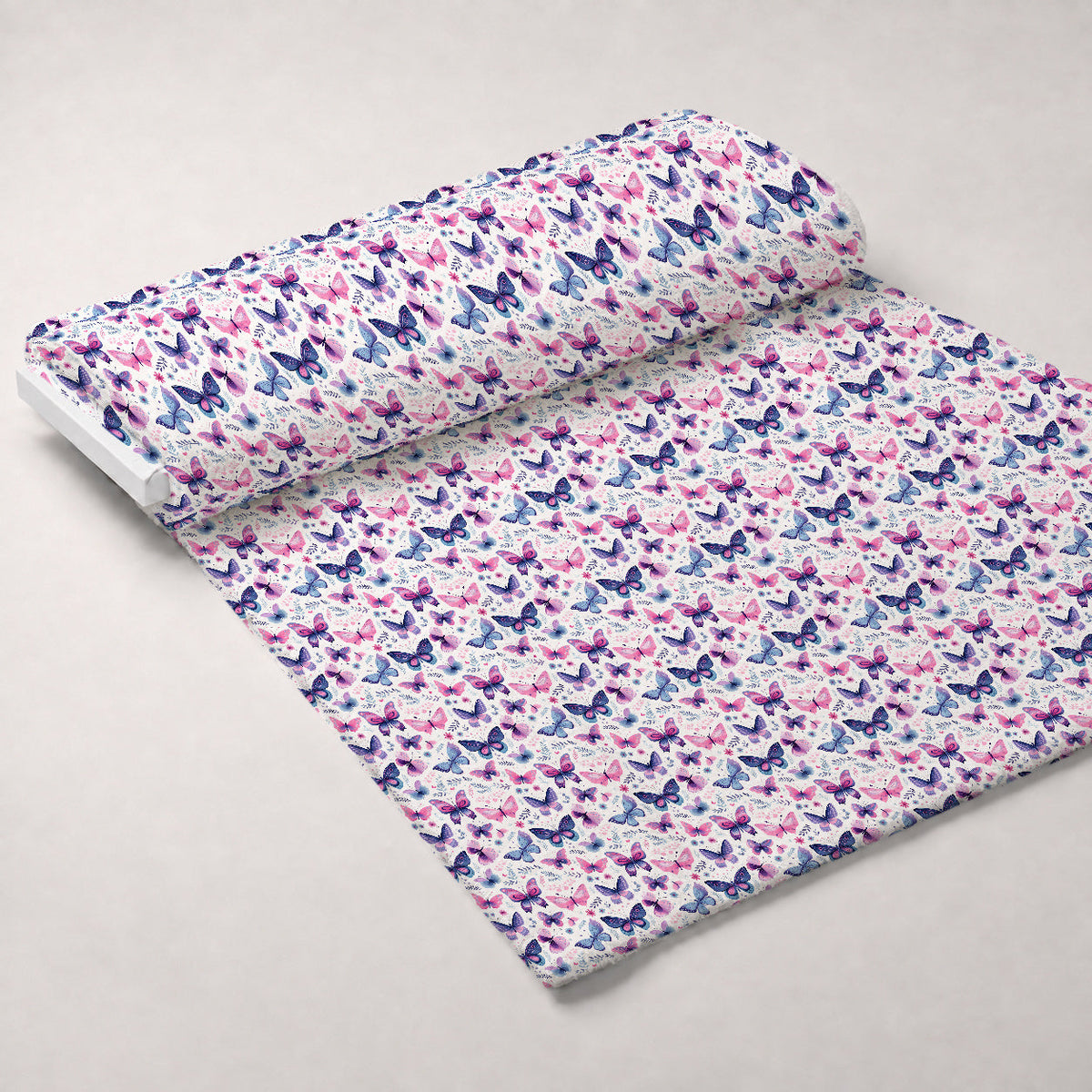 Twilight Flutter Pattern 16 Fleece Fabric — fleece fabric unrolled bolt preview (mv-fleece-v1:bolt)