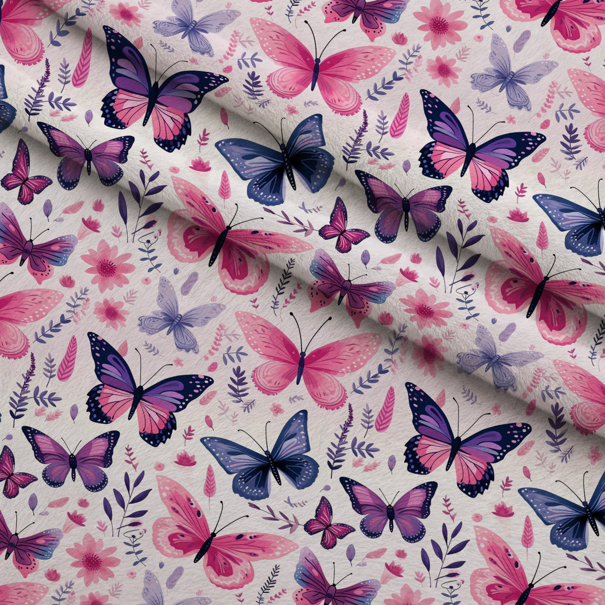 Twilight Flutter Pattern 9 Fleece Fabric — fleece fabric folded close-up preview (mv-fleece-v1:lying)