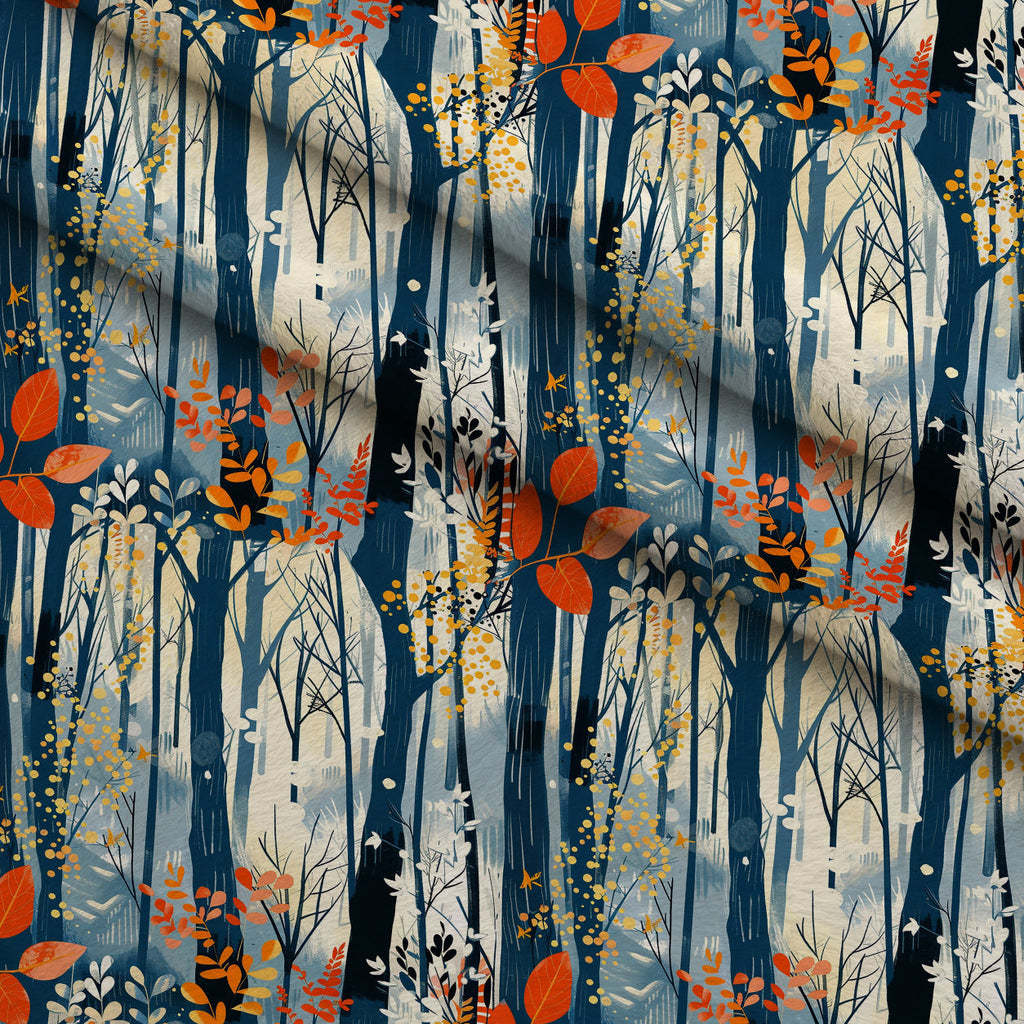 Twilight Grove Pattern 10 Fleece Fabric — fleece fabric folded close-up preview (mv-fleece-v1:lying)