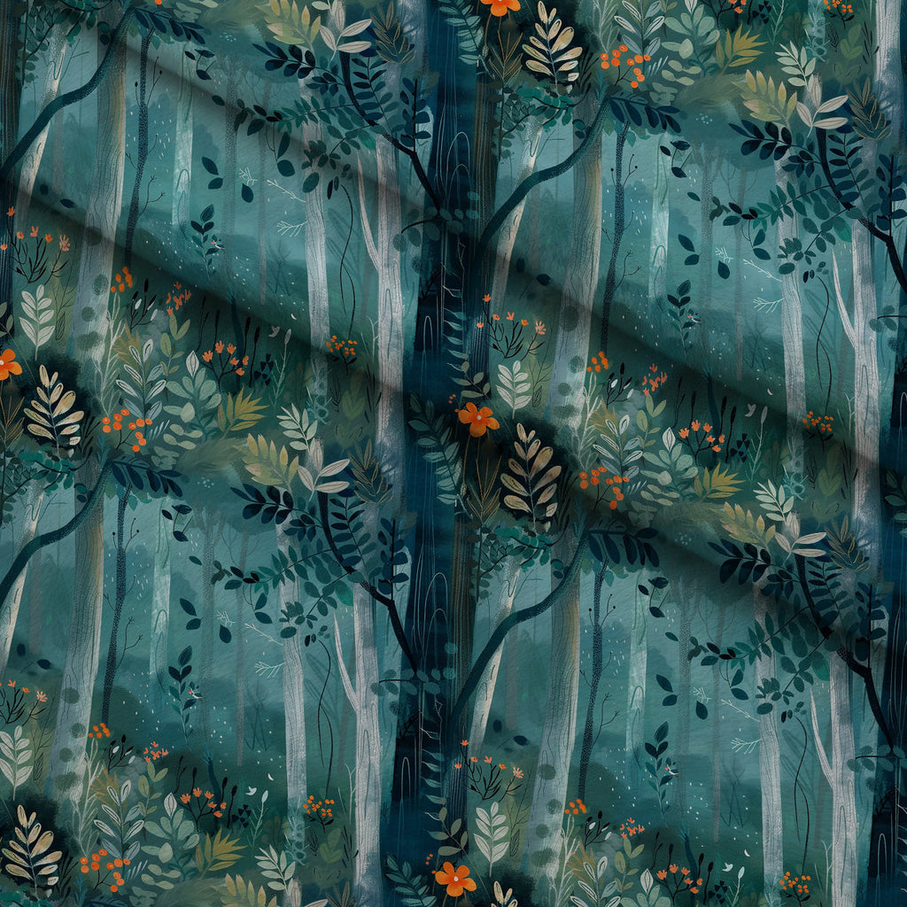 Twilight Grove Pattern 6 Fleece Fabric — fleece fabric folded close-up preview (mv-fleece-v1:lying)