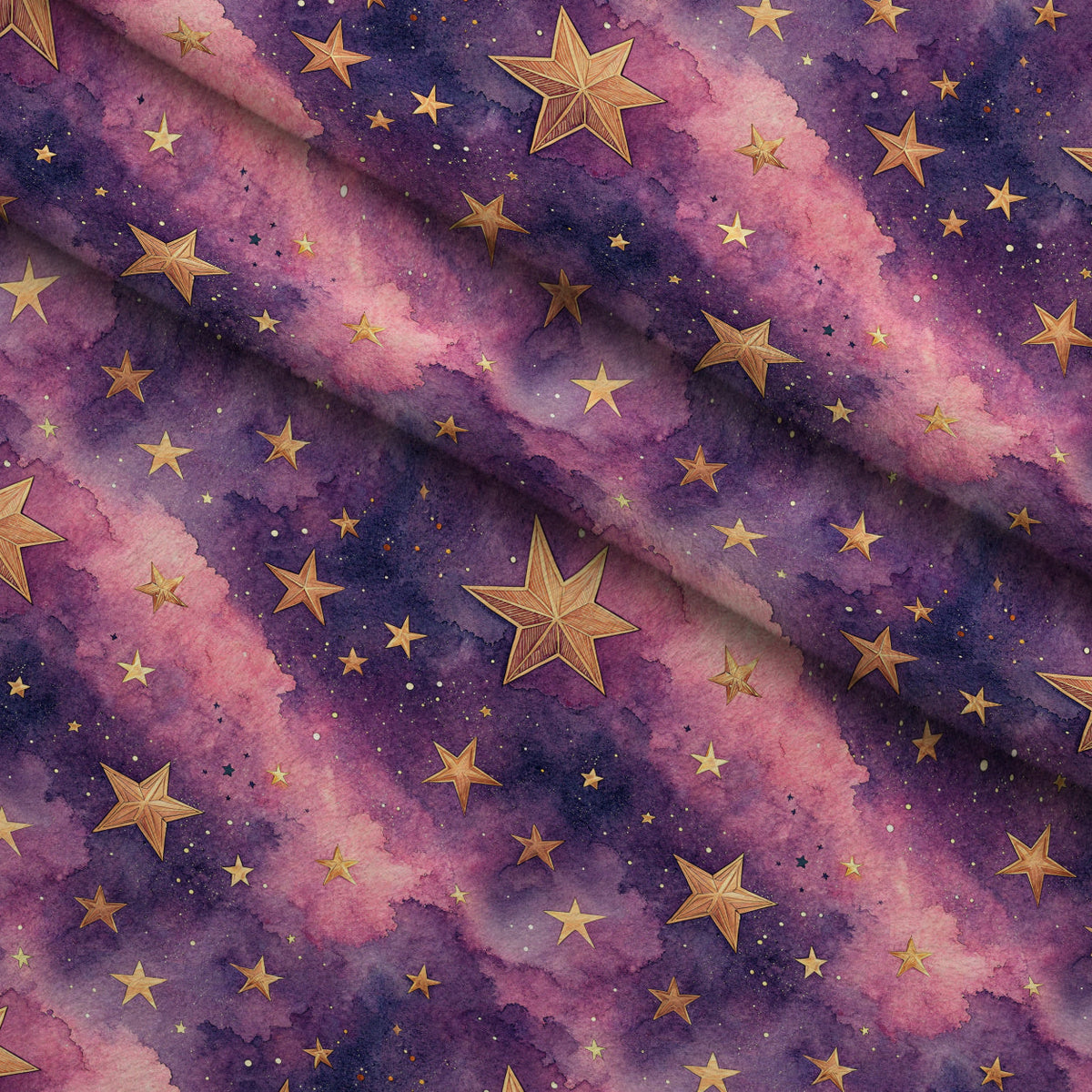 Twilight Lullaby Pattern 13 Fleece Fabric — fleece fabric folded close-up preview (mv-fleece-v1:lying)