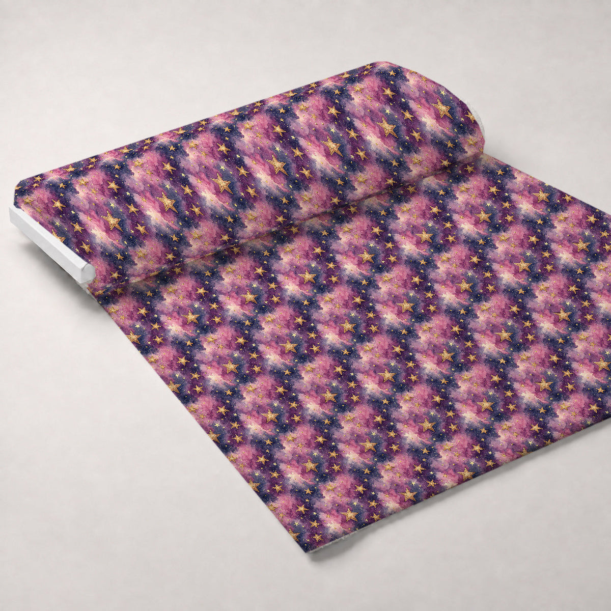 Twilight Lullaby Pattern 17 Fleece Fabric — fleece fabric unrolled bolt preview (mv-fleece-v1:bolt)