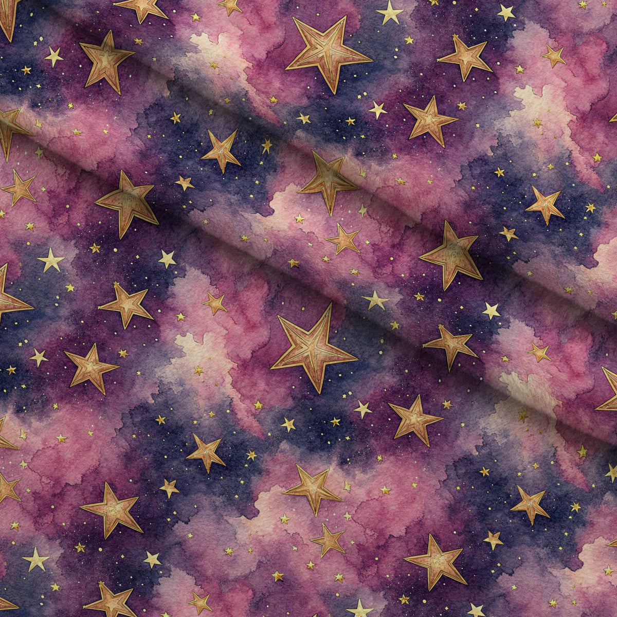 Twilight Lullaby Pattern 17 Fleece Fabric — fleece fabric folded close-up preview (mv-fleece-v1:lying)