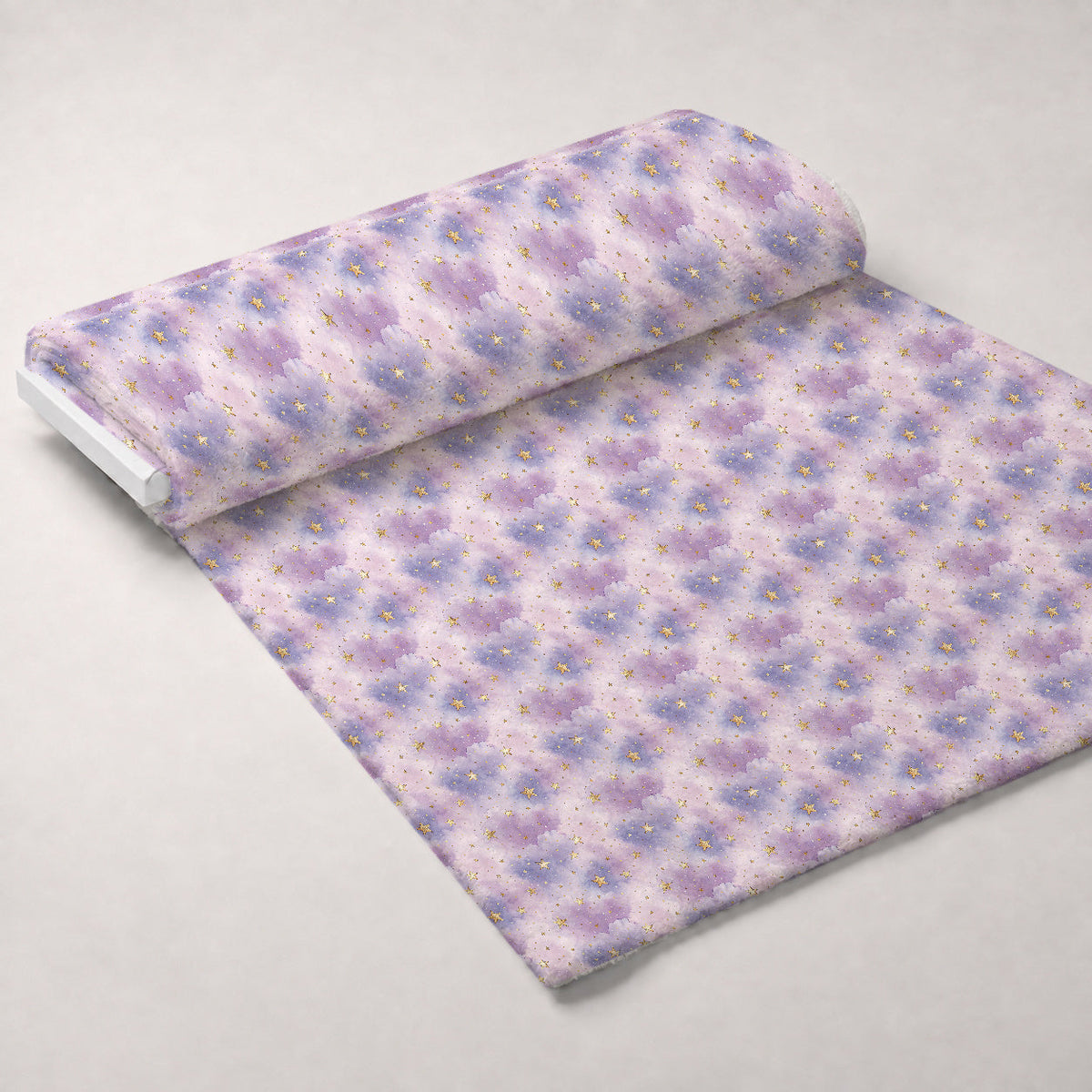 Twilight Lullaby Pattern 19 Fleece Fabric — fleece fabric unrolled bolt preview (mv-fleece-v1:bolt)
