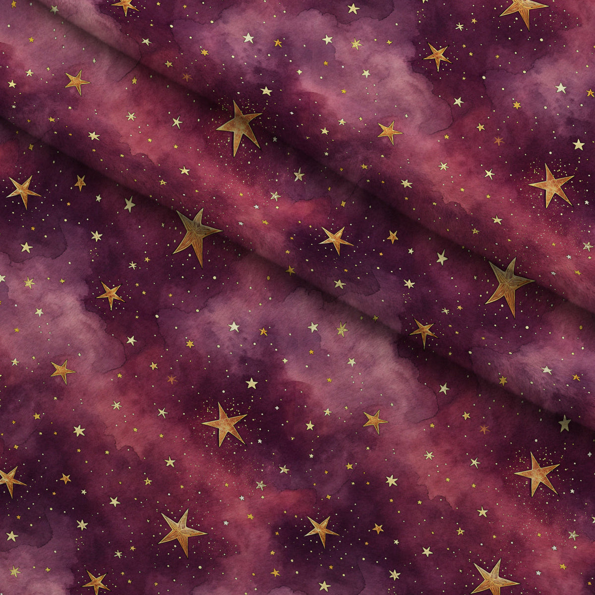 Twilight Lullaby Pattern 2 Fleece Fabric — fleece fabric folded close-up preview (mv-fleece-v1:lying)