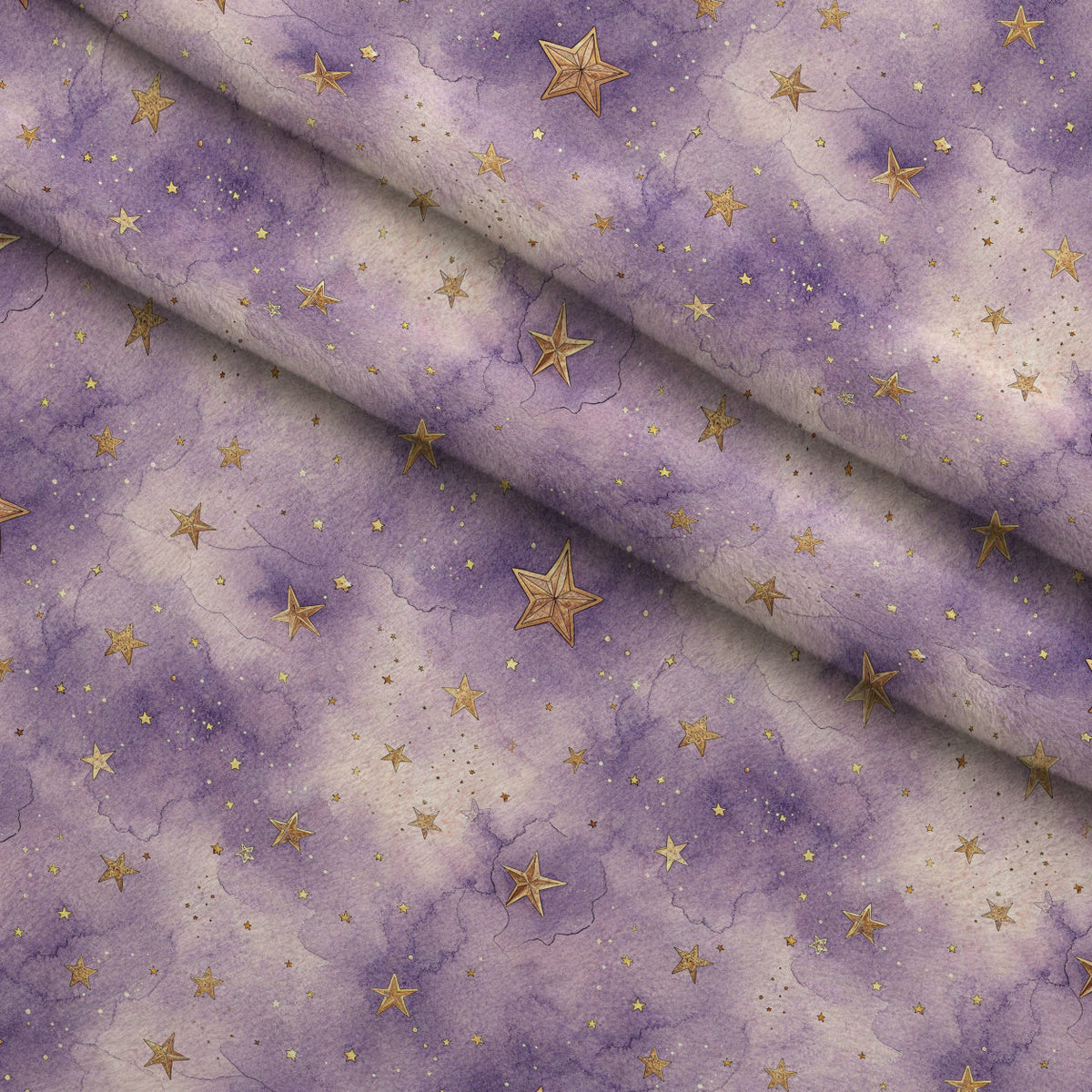 Twilight Lullaby Pattern 23 Fleece Fabric — fleece fabric folded close-up preview (mv-fleece-v1:lying)