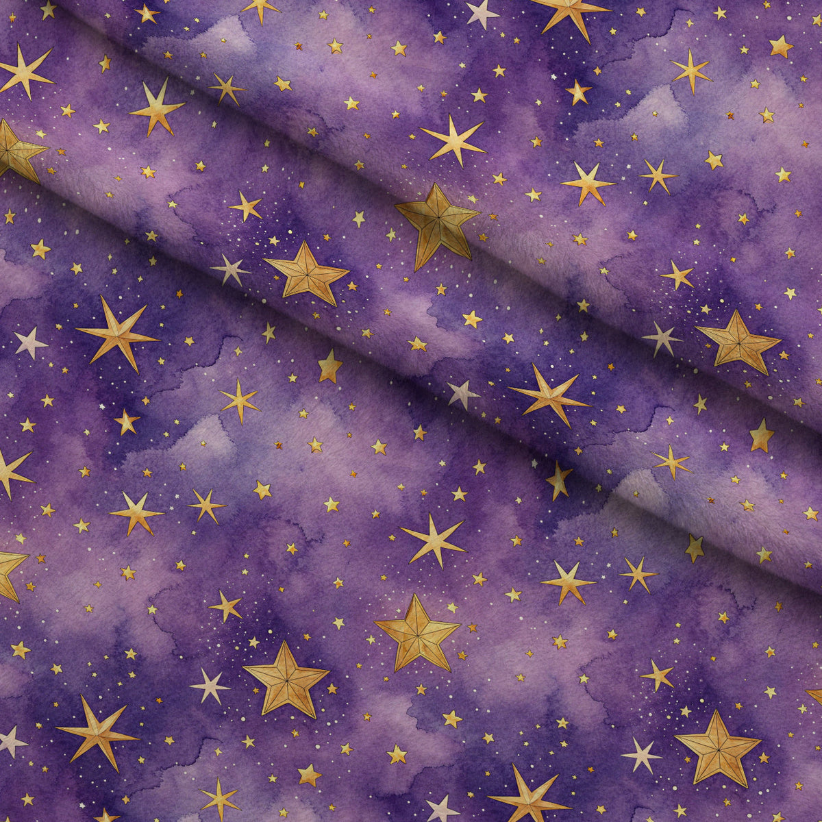 Twilight Lullaby Pattern 24 Fleece Fabric — fleece fabric folded close-up preview (mv-fleece-v1:lying)