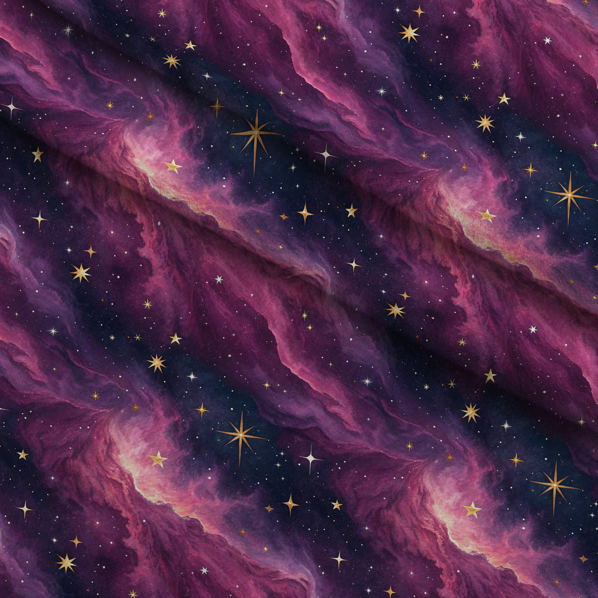 Twilight Lullaby Pattern 25 Fleece Fabric — fleece fabric folded close-up preview (mv-fleece-v1:lying)