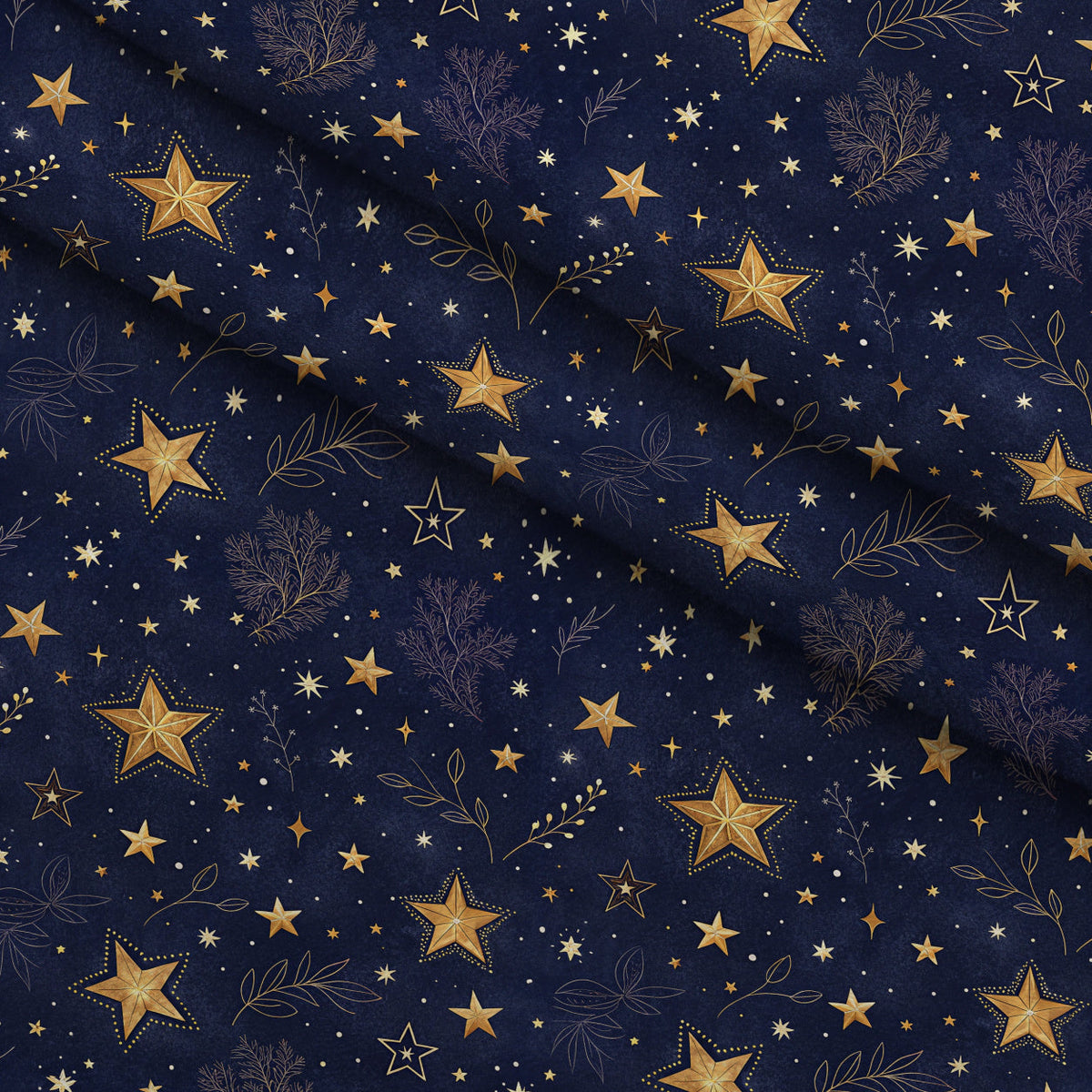 Twilight Lullaby Pattern 27 Fleece Fabric — fleece fabric folded close-up preview (mv-fleece-v1:lying)