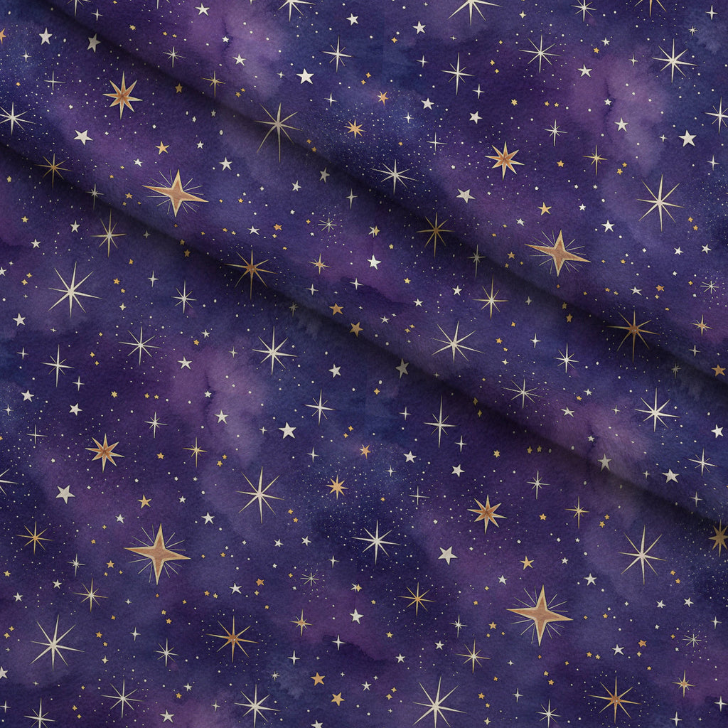 Twilight Lullaby Pattern 9 Fleece Fabric — fleece fabric folded close-up preview (mv-fleece-v1:lying)